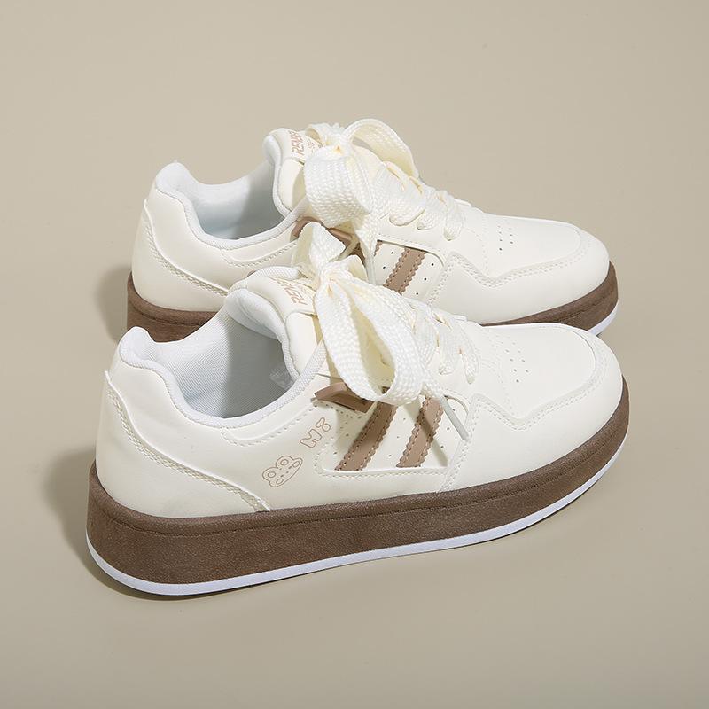 

ins students increase the height of platform sports women s 2025 spring fashion white shoes new Korean version of board shoes casual shoes tide 40