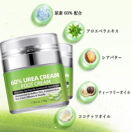 Urea Cream 60% for Feet [Developed In Collaboration with Foot Care Hygiene Specialists] Moisturizing Hands. Softens Dead Skin Cells and Promotes Optim