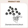 10 Eyelets with Washers – Easy-to-mount Metal Eyelet Set for Bags, Shoes, Upholstered Furniture