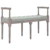 Bench Light Grey 110 X 40 X 70 Cm Velvet