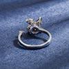 Exquisite Summer Gold-Plated Rotating Wind Chime Ring for Women