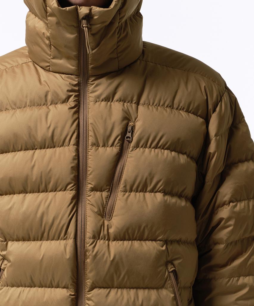 Musinsa Standard [City Leisure] Hooded Light Down Jacket [Desert Brown]