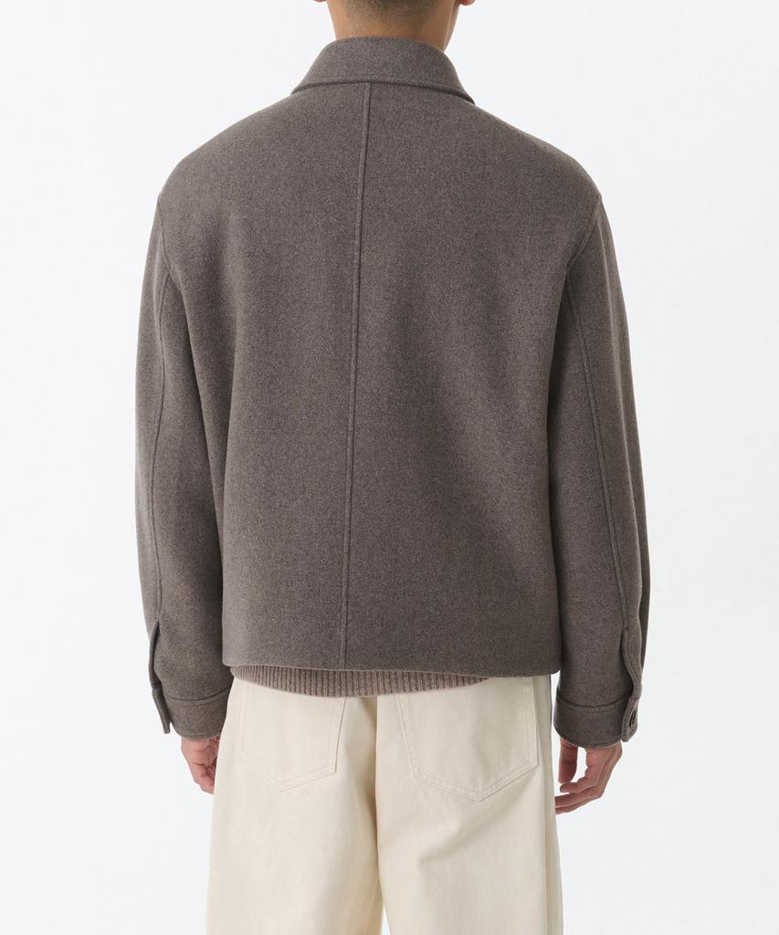 Musinsa Standard Cashmere Blend Oversized Minimal Blouson Jacket [Taupe]