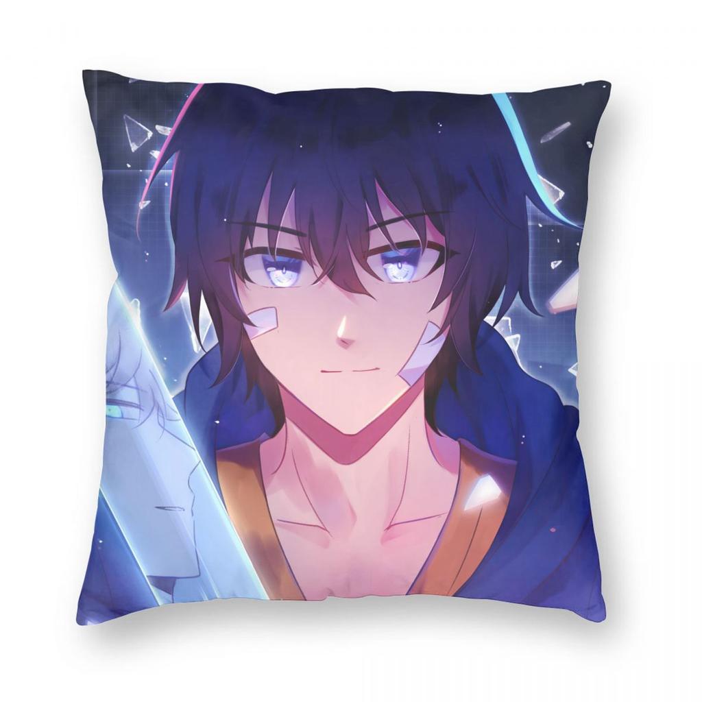 Anime Solo Leveling Pillowcase Printed Fabric Cushion Cover Decoration Throw Pillow Case Cover Seat Square 40X40cm