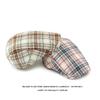 Spring Summer Plaid Beret Women British Peaked Cap Retro Progressive Cap Men Paintsman Cap