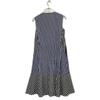 Sportmax Authentic Japanese Gingham Check Sleeveless Flared Shirt Dress 38 Blue X Black X whiteUsed