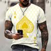 2024 Summer European and American New T-shirts Fun 3D Printed Men's and Women's Round Neck T-shirts Street Trend