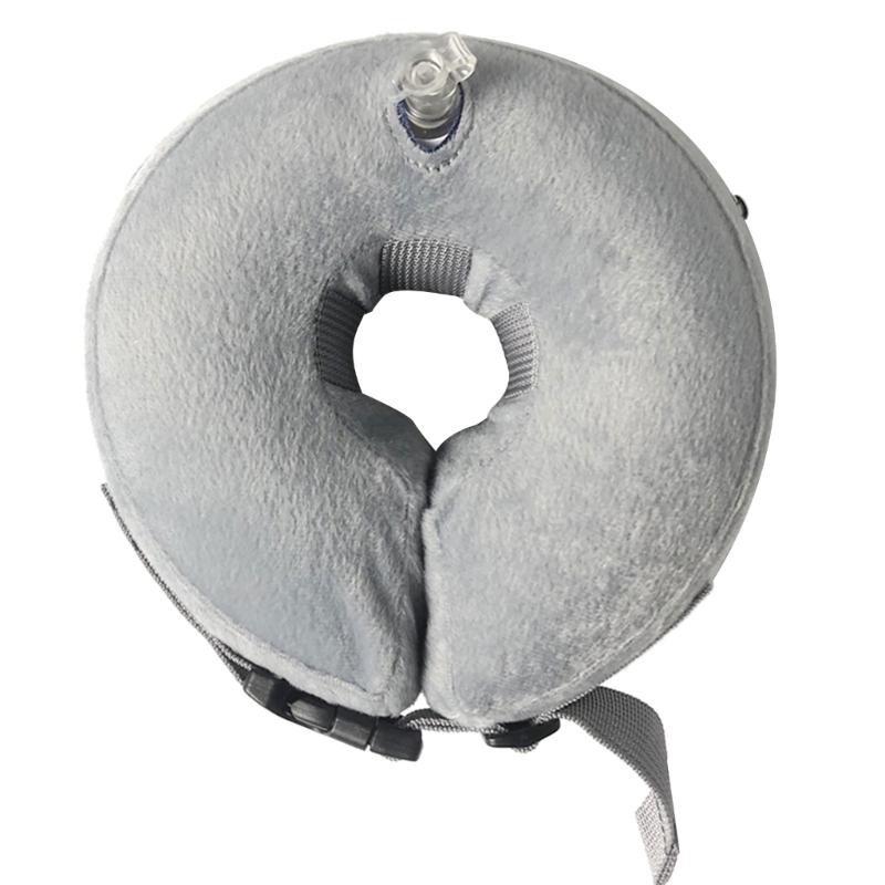 Comfortable Recovery Collar Inflatable After Surgery for Dogs Cats Wound Healing Easy to Eat and Drink Soft Lint