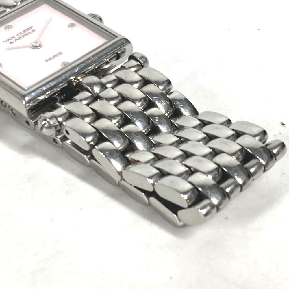 VAN CLEEF & ARPELS 522642 Pink Shell Classic Cale 4PDiamond Women's Wristwatch