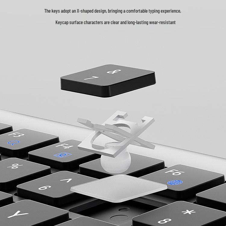 Wireless Bluetooth Keyboard and Mouse Set for Laptop, iPad, Tablet – Silent Office Use