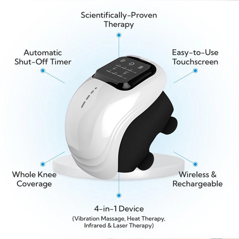 Heated Knee Massager with Vibration Therapy for Joint Relief