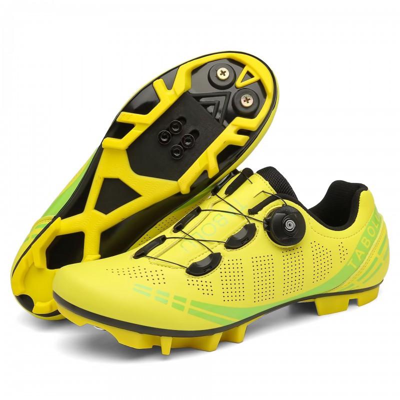 All-Season Mountain Road Cycling Shoes Men Women Breathable Rigid Sole Clipless Compatible