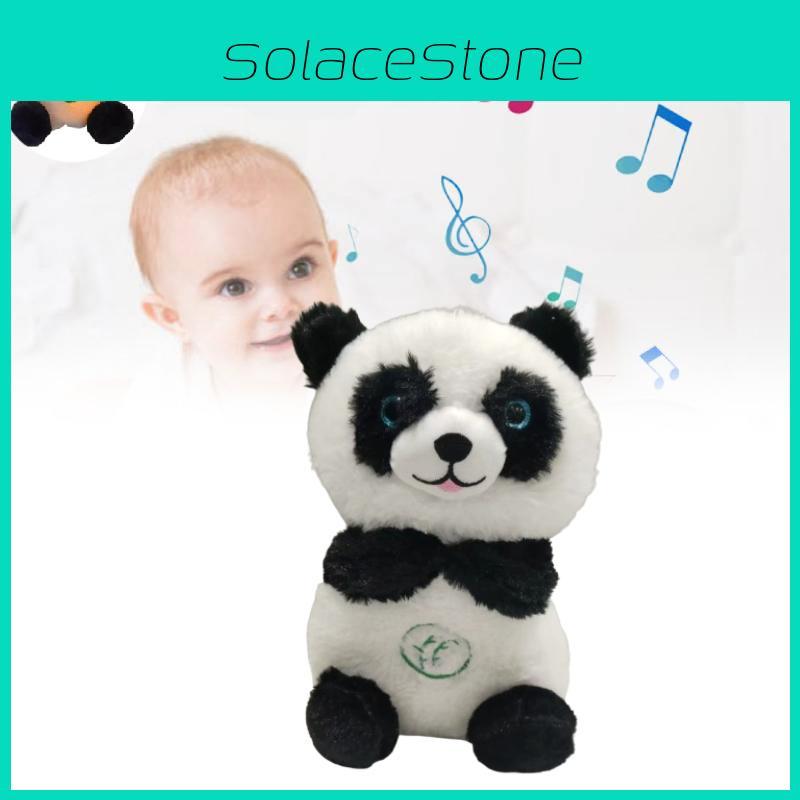 Breathing Panda Doll Luminous Plush Toy Rhythmic Lullaby Music Relief Anxiety