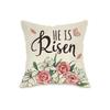 Easter Watercolor Cross Pillow Cover Cozy Aesthetic Pillowcase for Bedside Couch Living Room Home Decoration