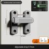 Adjustable No-Drill Surface-Mount Sliding Door Bolt Latch