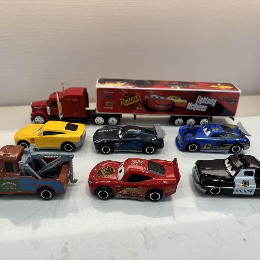 Lightning McQueen & Mater Truck Alloy Car Model Set - Boys Toy Collection Gift
