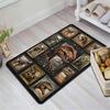 Dinosaur Collection Pattern Rug Floor Mat for Living Room or Bedroom Soft and Comfortable Carpet a Gift for Birthday and Holiday.
