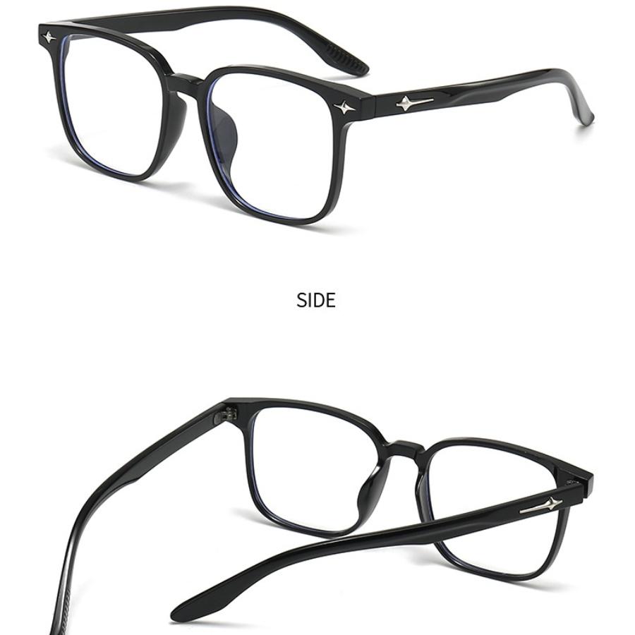 

New Large Glasses Frame Retro Women Man Flat Lenses Fashionable Anti Blue Light Eyeglasses Casual Spectacle Trendy Plain Eyewear