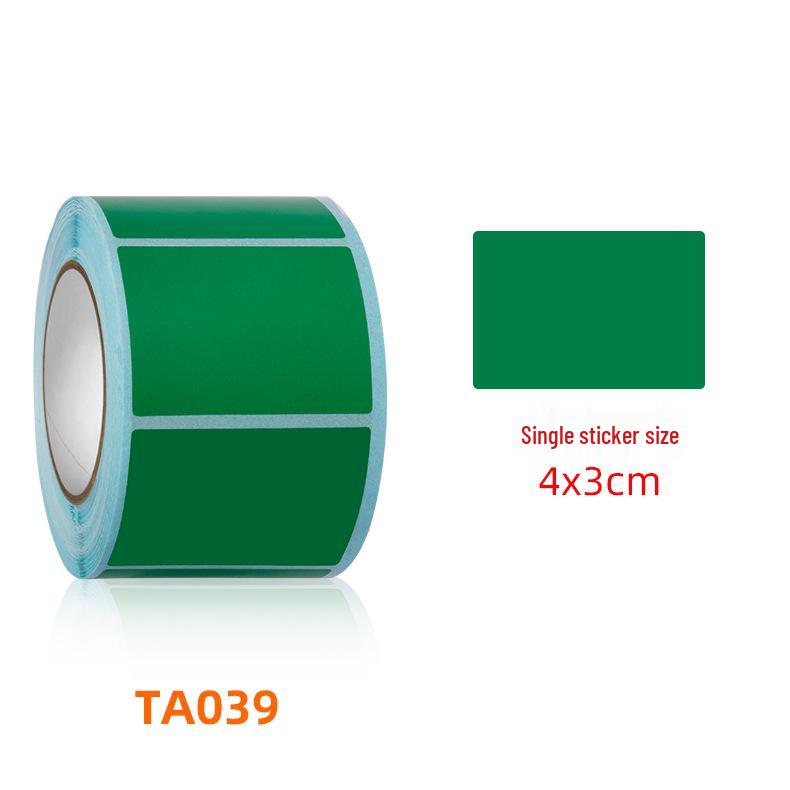 Multicolor Waterproof Thermal Paper Labels: Blank Self-Adhesive Stickers for Barcode Printing in Red and Yellow