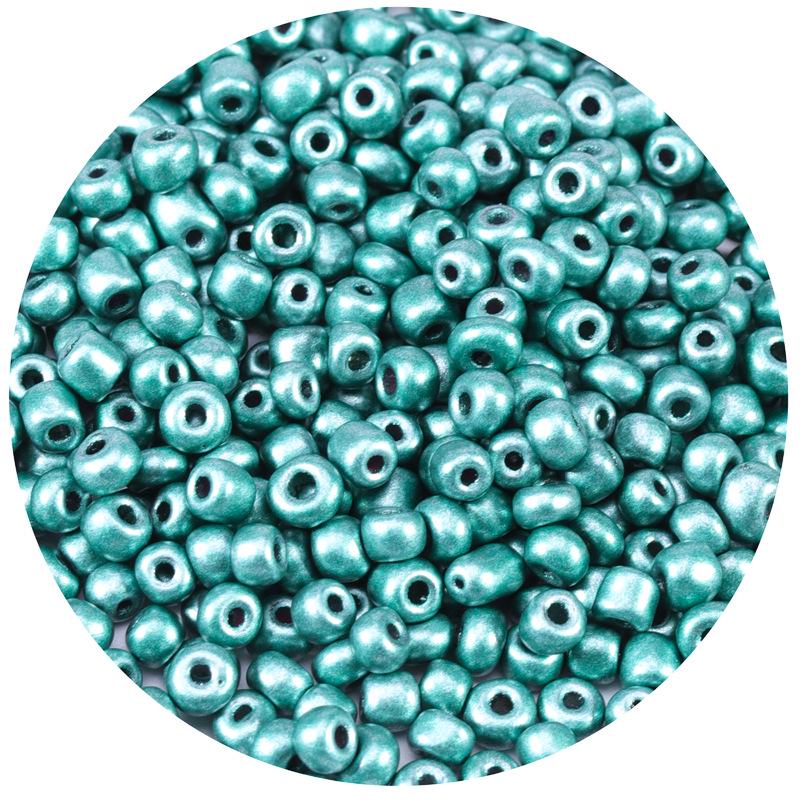 

Универсальные цветные круглые стеклянные бусины-бисер для DIY и аксессуаров ручной работы Diameter approx. 2mm (1000 beads) зелёный