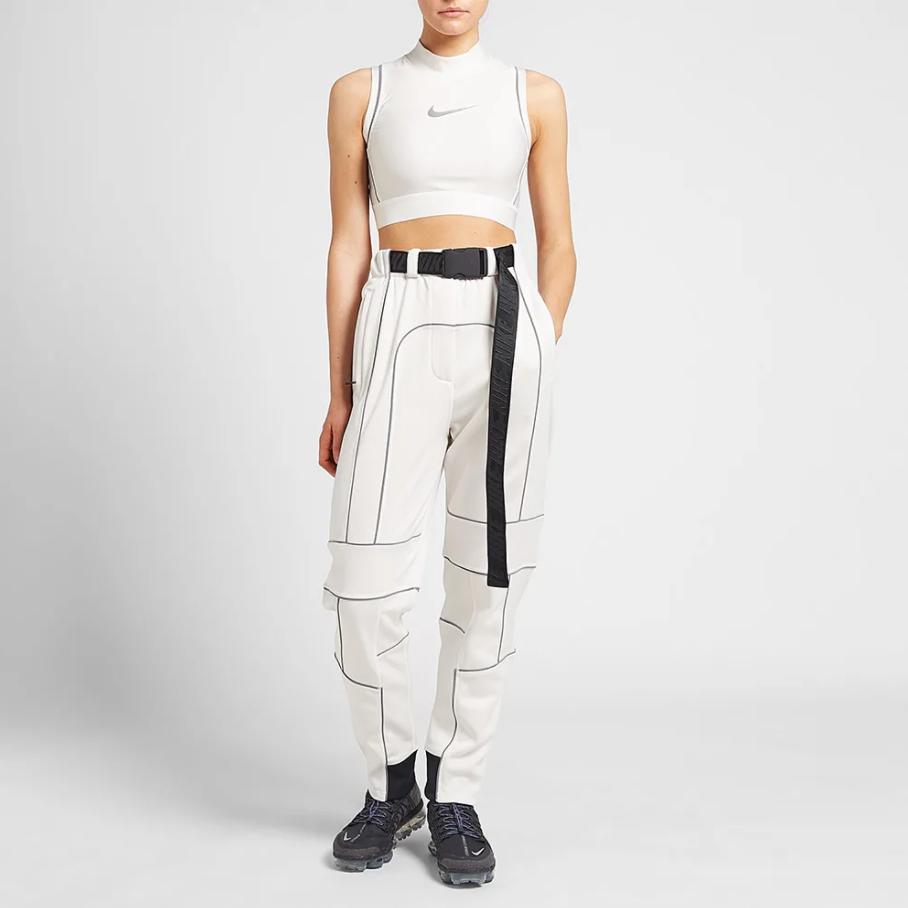 Nike X Ambush Collaboration Fitness Training Crop Tank Top Women Tops White AQ9226-030