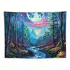 Enchanted Forest Tapestry Magical Vibrant and Stunningly Beautiful Wall Art for a Dreamy Decor Statement