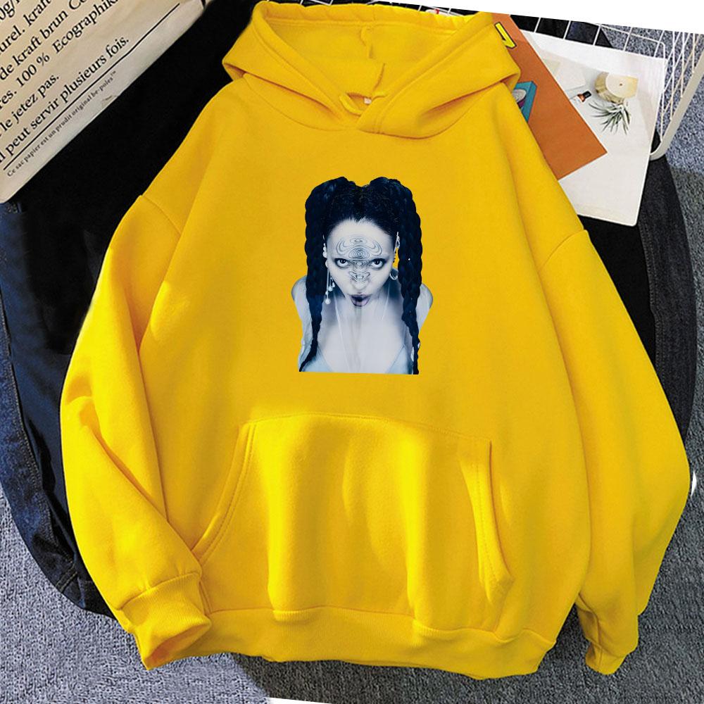 Grafische Hoodies Damen Herren Winter Kapuzenpullover Sänger Druck Pullover Kapuzen Gothic Kleidung Sudaderas