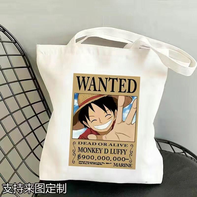 Japan cartoon comics One Piece Student Canvas Bag Large Capacity Study Bag Anime-Style Shoulder Bag 0029