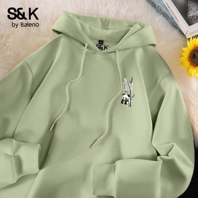 Baleno Men's S&K Series Hooded Sweatshirt with Panda Graphic