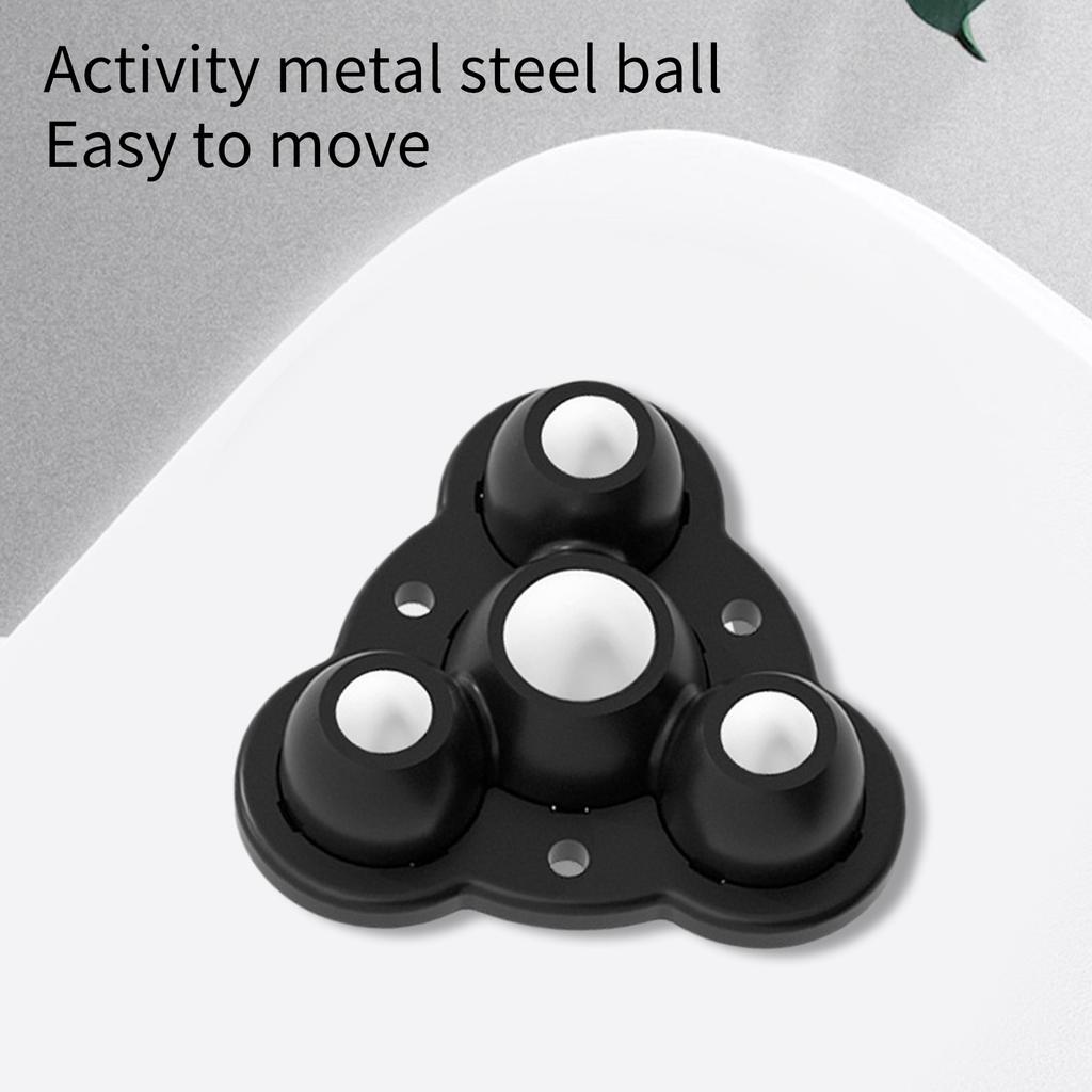 Packung mit 4 Nylon-Möbelrollen zum Kleben ohne Bohren mit 360-Grad-Drehdesign, Möbelrollen-Set