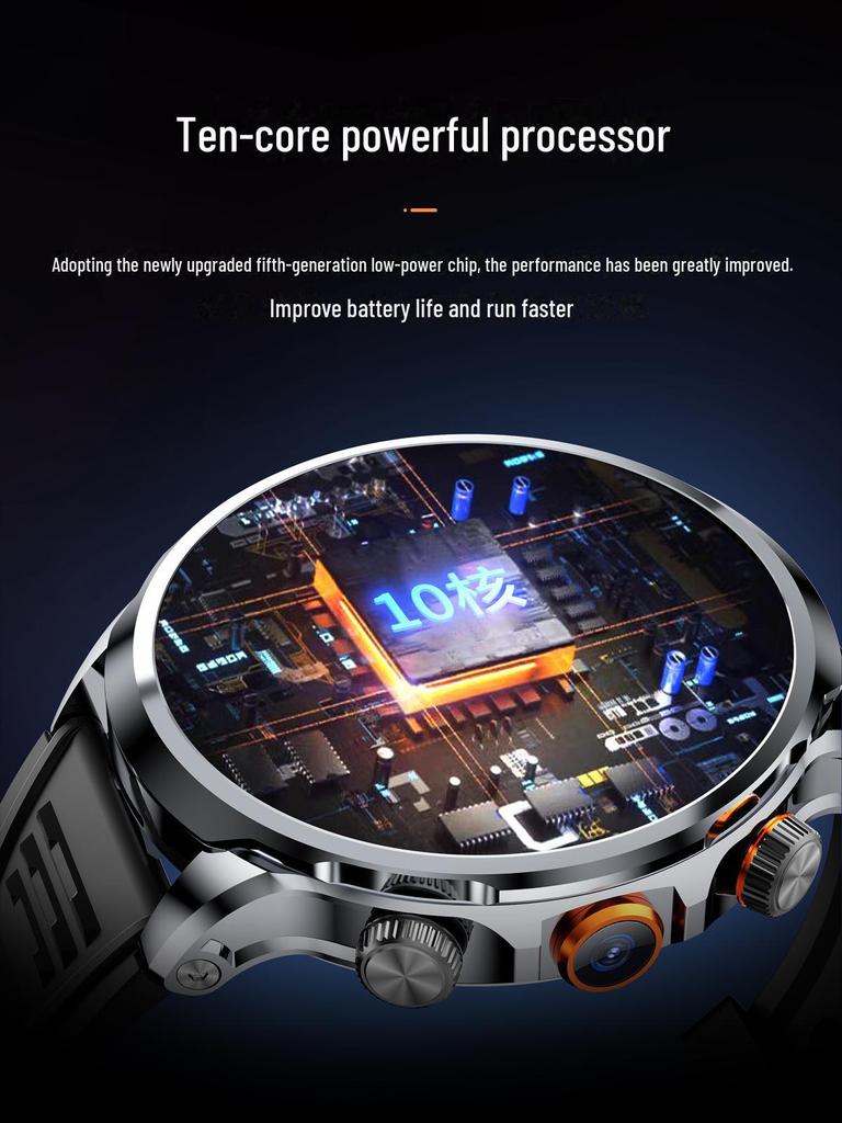 Smartwatch 10: Mobilfunk 5G, WLAN, NFC, App-Download, für Studenten & Erwachsene