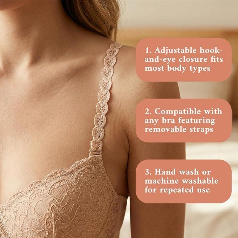 Anti-slip Heart Bra Straps Removable Shoulder Straps Creative Gift Heart Shoulder Belts