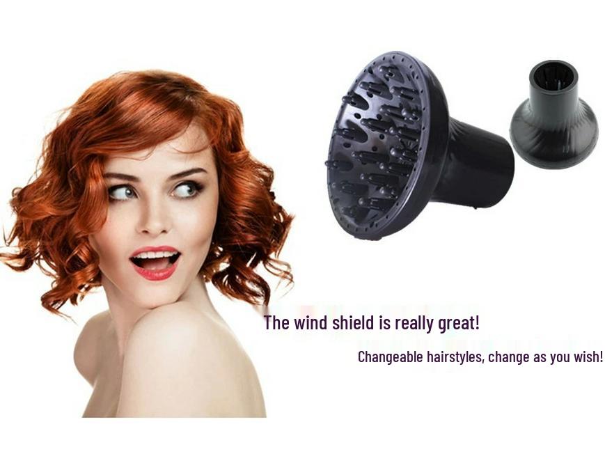 Large Hood Hair Dryer Nozzle for Curling and Styling