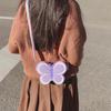 Children's Silicone Bag Cute Butterfly Single-shoulder Bag Girls' Candy-colored Bow Cross-shoulder Bag Kids Small Coin Purse New