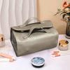 Roll-up Makeup Bag Travel Cosmetic Bag with 4 Detachable Clear Organizer for Women Pouches Folding Toiletry