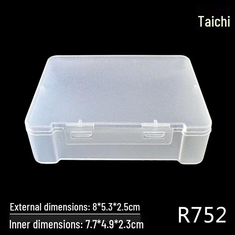 Rectangular Transparent Plastic Storage Box for Accessories and Screws