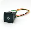 1PC DC12V Car LED DRL Camera Power ON off Fog Light Switch Button with wire For Golf 6 Jetta MK6 Scirocco Touran 2006 - 2012