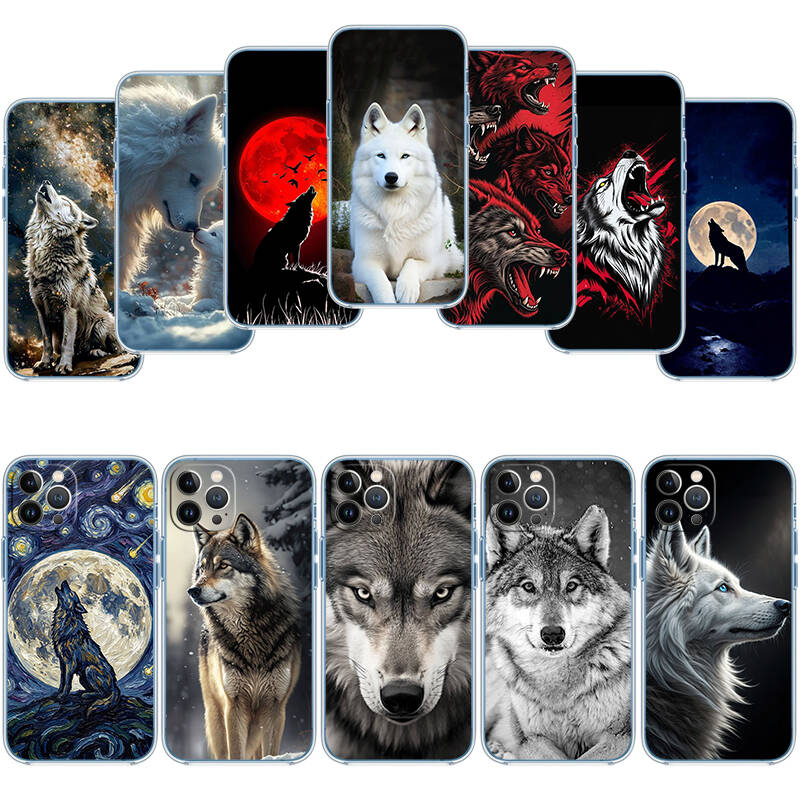Animal Wolf Phone Case for Motorola G14 G15 G24 G30 G31 G32 G34 G41 G42 G51 G52 G50 G60S G60 G62 G72 G71 G73 G84 G85 G200 E32