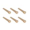 6PCS Guitar Bridge Pin Copper Acoustic Guitar Bridge Pins Peg Replacement for Repairing