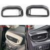 2Pcs Carbon Fiber Front Side Air Outlet Vent Cover Trim Air Conditioning Dashboard Vent Cover Trim For Ford Explorer 2020-2026