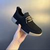 Soft Leather Men's Shoes 2025 Versatile Breathable Small Leather Shoes Velvet Casual Cotton Small Cloth Board Shoes Trend Thick Sole