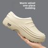 Winter Fleece Anti-Skid Chef Shoes For Men Women Garden Shoes Clogs Nurse Shoes Rubber Sandals Kitchen Working Cooking Shoes
