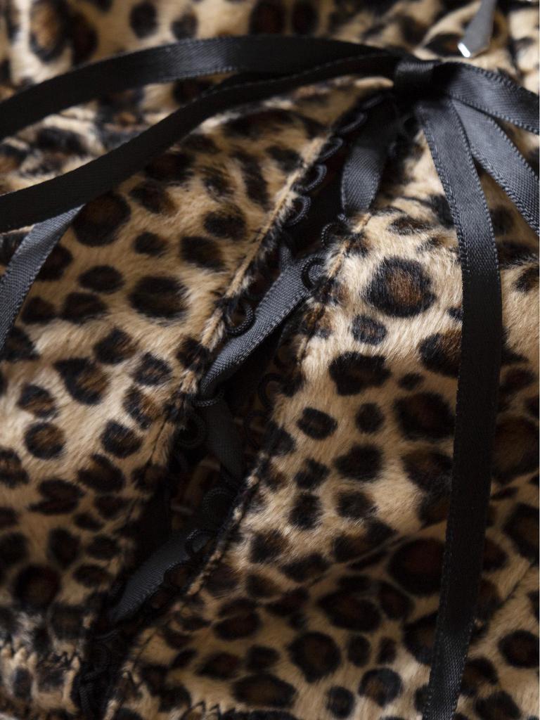 Y2K Velvet Lace Leopard Print Camisole: Sexy Tight-Fit Bandage Top