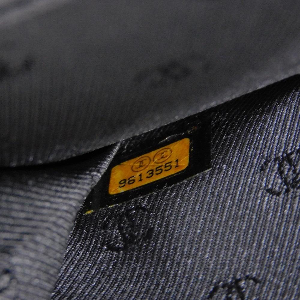 Used 10097 COCO Button Long Flap Wallet A20905 7940 Excellent Condition CC Mark Calfskin Enamel 9th Series COCO Mark