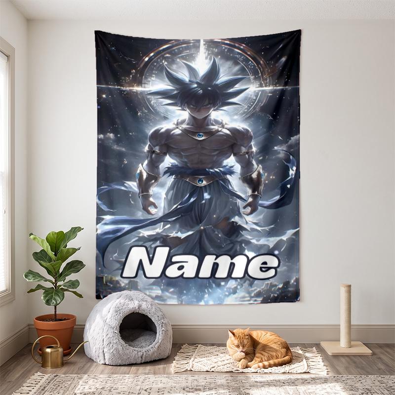 Dragon Ball (32) Customizable name decorative wall tapestry ideal choice for wall decor in bedrooms living rooms dorms and home