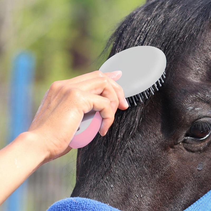 Mane Pulling Comb For Horses Professional Mane And Tail Brush With Humanized Handle Horse Grooming Brushes Mane And Tail Brush