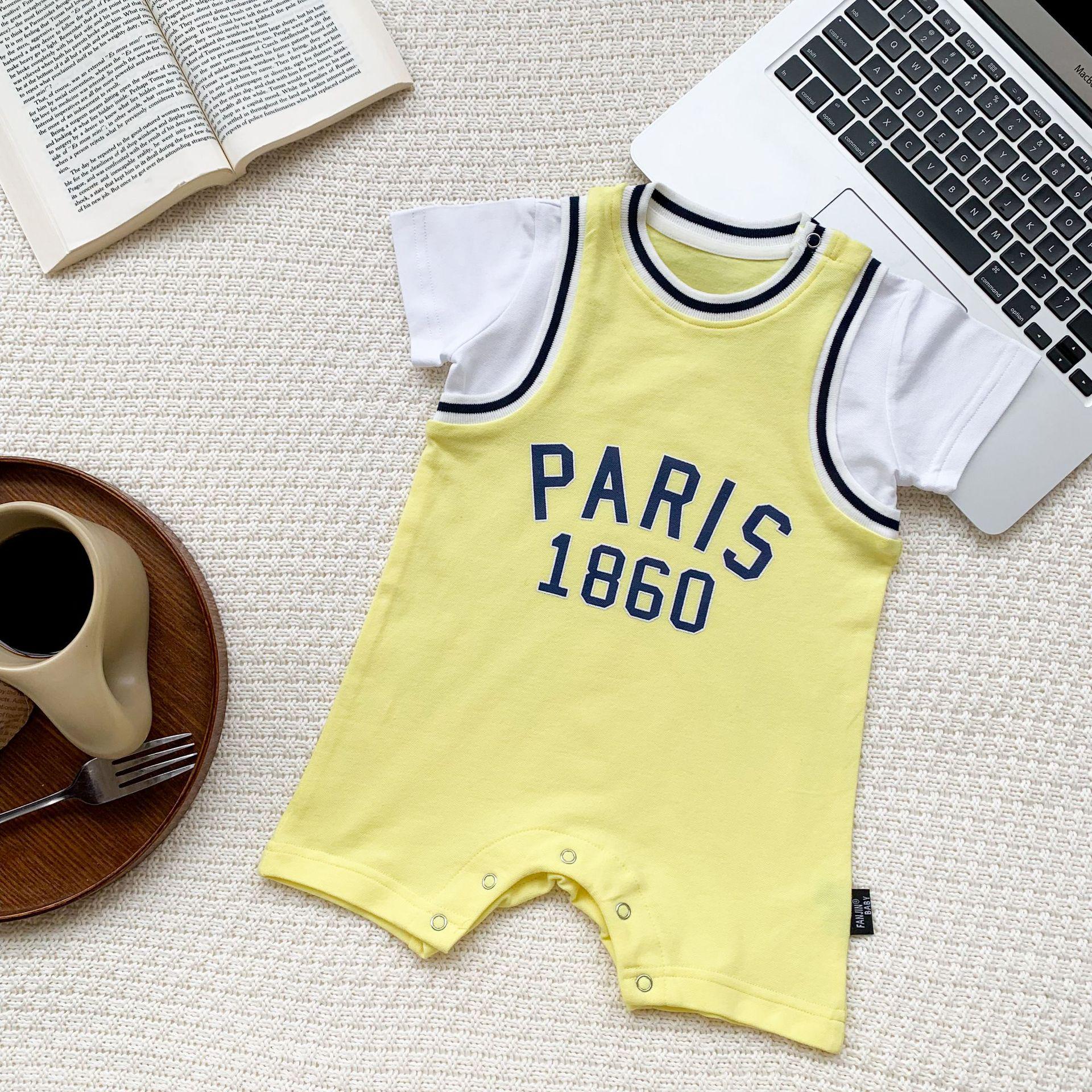 

Модный детский баскетбольный ромпер: Унисекс комбинезон с коротким рукавом в спортивном стиле 90 cm