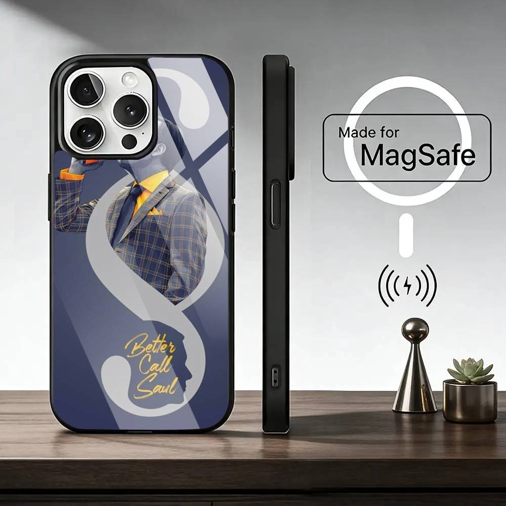 B-Better Call S-Saul Phone Case For iPhone17,16,15,14,13,12,11 Plus,Pro Magnetic For Magsafe Wireless Charging iPhone13PROMAX