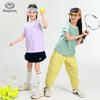 Ban Du Xian Girls' Quick-Dry Short-Sleeve Sports T-Shirt