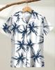 Emptio Regular Short Business Dress Office Cool Feeling Aloha-Style Shirt, Beach, Collared, Refreshing, Outdoor, All-Over Print, Collar, Sleeve,